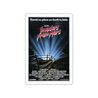 INVADERS FROM MARS (REMAKE) 1986 Movie Poster STICKER Vinyl Die-Cut Decal 5 Inch - The Sticker Space