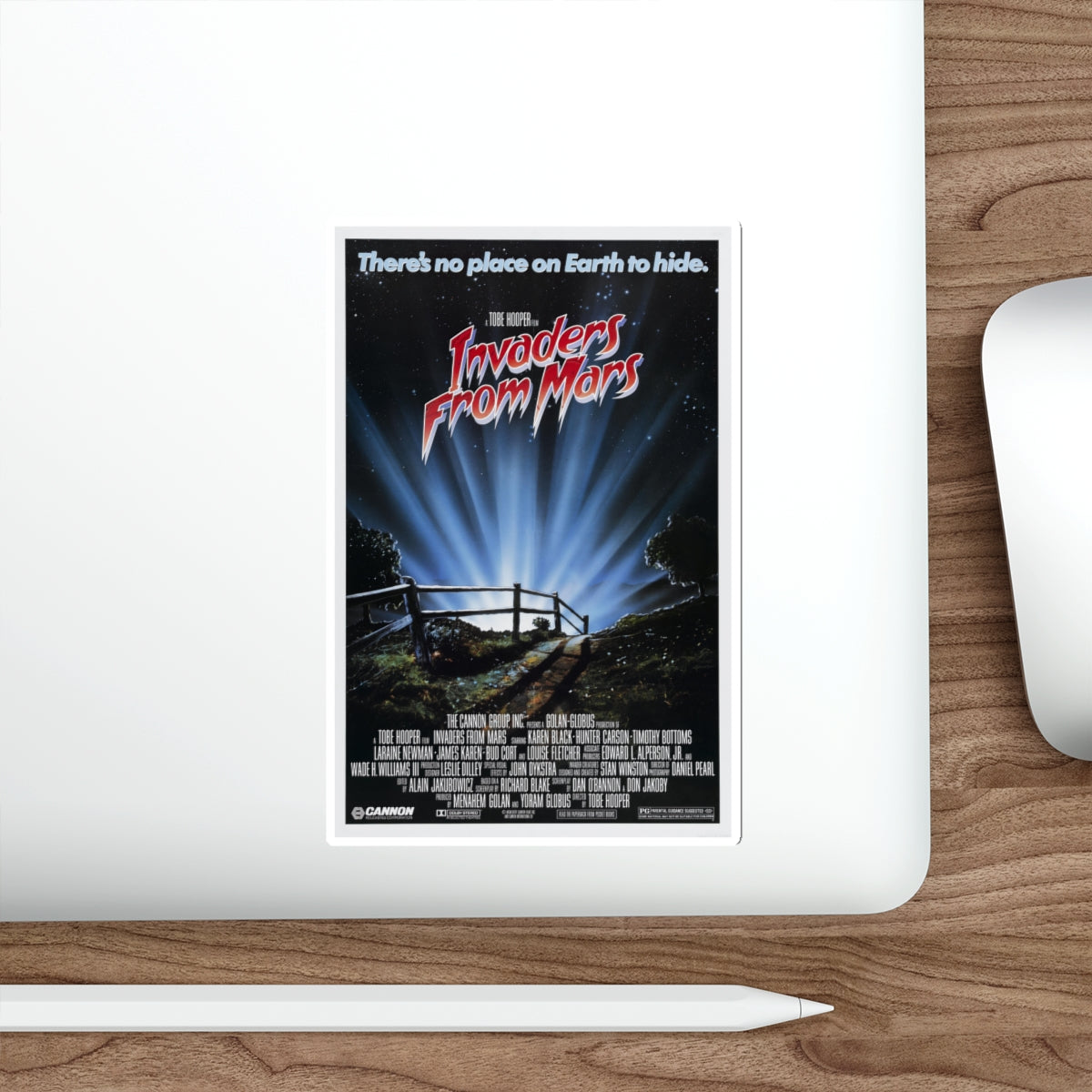 INVADERS FROM MARS (REMAKE) 1986 Movie Poster STICKER Vinyl Die-Cut Decal-The Sticker Space