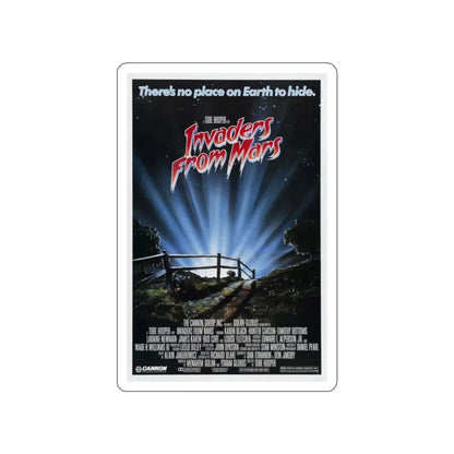 INVADERS FROM MARS (REMAKE) 1986 Movie Poster STICKER Vinyl Die-Cut Decal - The Sticker Space