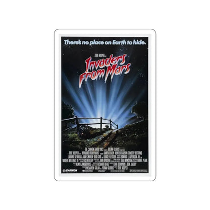 INVADERS FROM MARS (REMAKE) 1986 Movie Poster STICKER Vinyl Die-Cut Decal - The Sticker Space