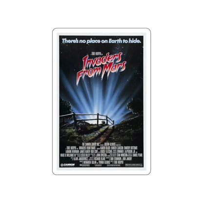 INVADERS FROM MARS (REMAKE) 1986 Movie Poster STICKER Vinyl Die-Cut Decal - The Sticker Space