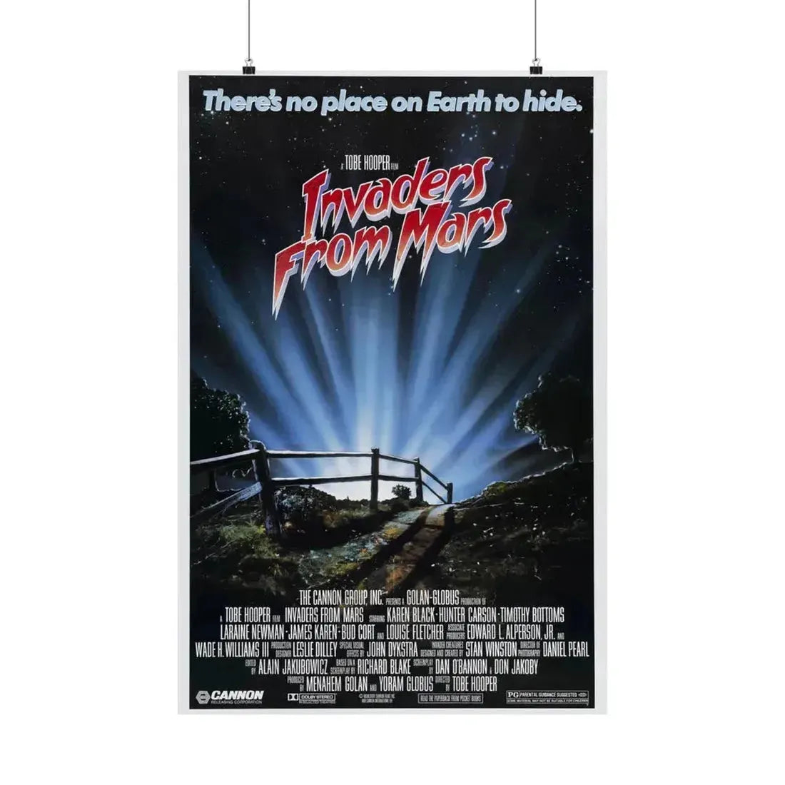 INVADERS FROM MARS (REMAKE) 1986 - Paper Movie Poster 24″ x 36″ Matte - The Sticker Space