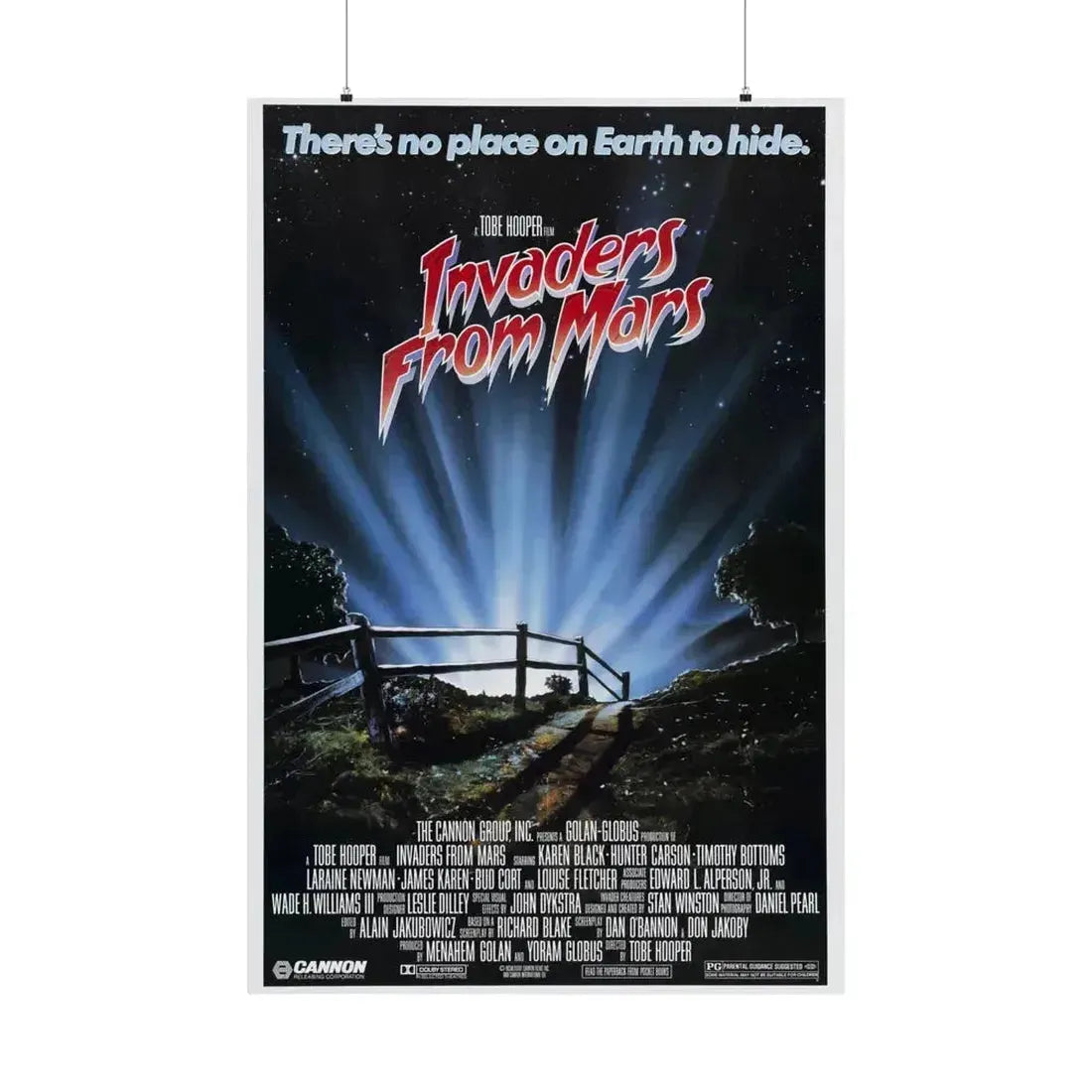 INVADERS FROM MARS (REMAKE) 1986 - Paper Movie Poster 36" x 54" Matte - The Sticker Space