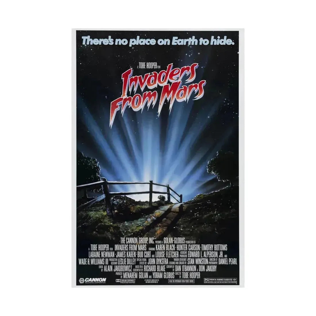 INVADERS FROM MARS (REMAKE) 1986 - Paper Movie Poster - The Sticker Space