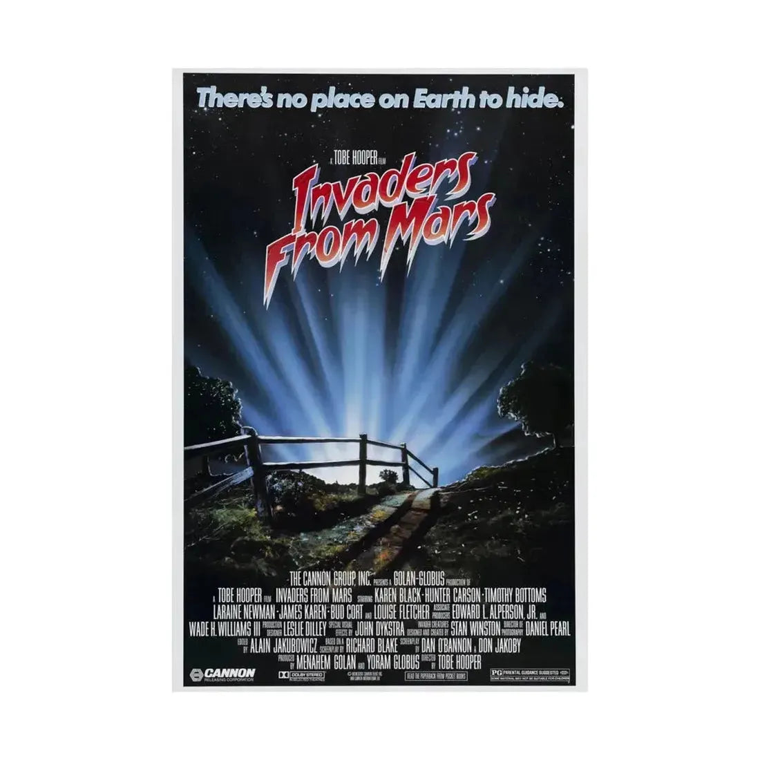 INVADERS FROM MARS (REMAKE) 1986 - Paper Movie Poster - The Sticker Space