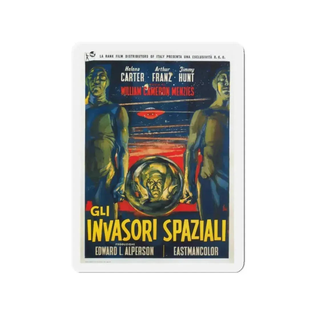 INVADERS FROM MARS (SPANISH) 1953 Movie Poster - Refrigerator Magnet - The Sticker Space