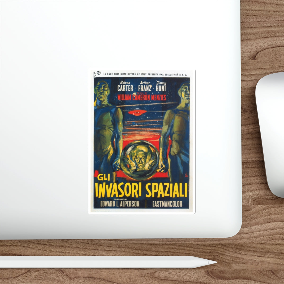 INVADERS FROM MARS (SPANISH) 1953 Movie Poster STICKER Vinyl Die-Cut Decal-The Sticker Space