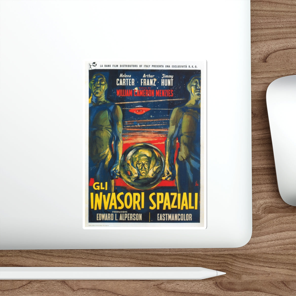 INVADERS FROM MARS (SPANISH) 1953 Movie Poster STICKER Vinyl Die-Cut Decal-The Sticker Space