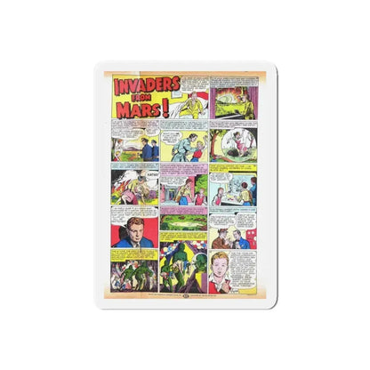 INVADERS FROM MARS (TEASER) 1953 Movie Poster - Refrigerator Magnet 6 Inch Die-Cut - The Sticker Space