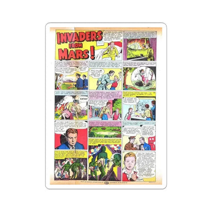 INVADERS FROM MARS (TEASER) 1953 Movie Poster - STICKER Vinyl Kiss-Cut Decal 4 Inch White - The Sticker Space