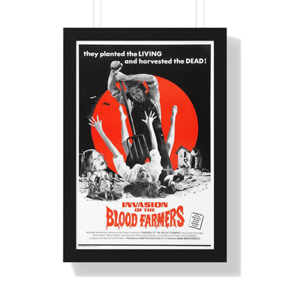 INVASION OF THE BLOOD FARMERS 1972 - Framed Movie Poster-16″ x 24″-The Sticker Space