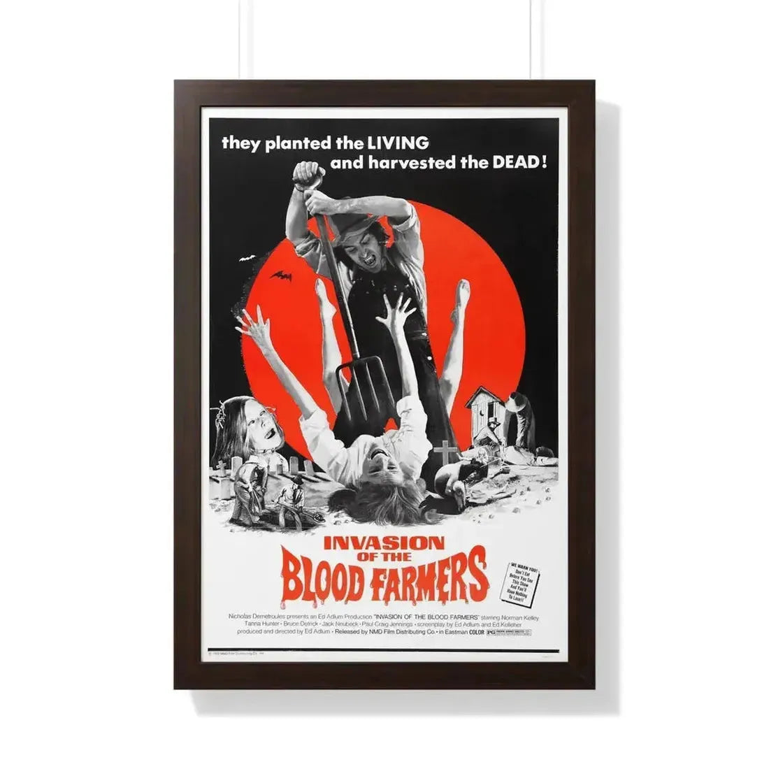 INVASION OF THE BLOOD FARMERS 1972 - Framed Movie Poster - The Sticker Space