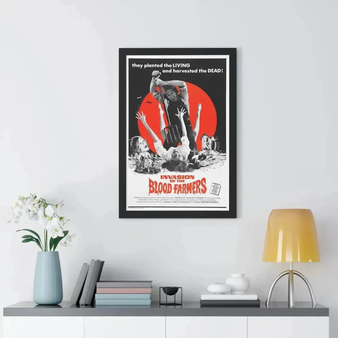 INVASION OF THE BLOOD FARMERS 1972 - Framed Movie Poster - The Sticker Space