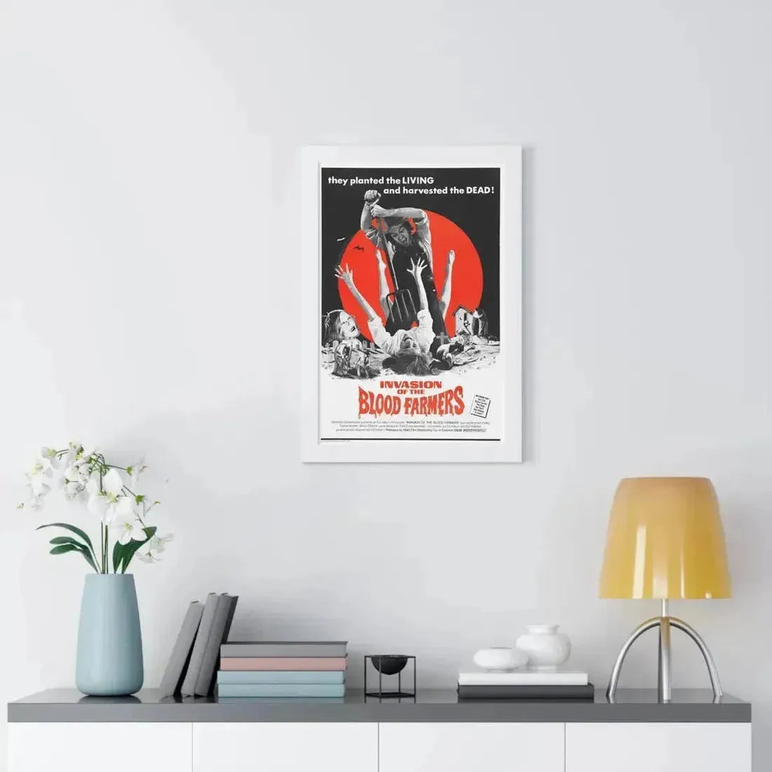 INVASION OF THE BLOOD FARMERS 1972 - Framed Movie Poster - The Sticker Space