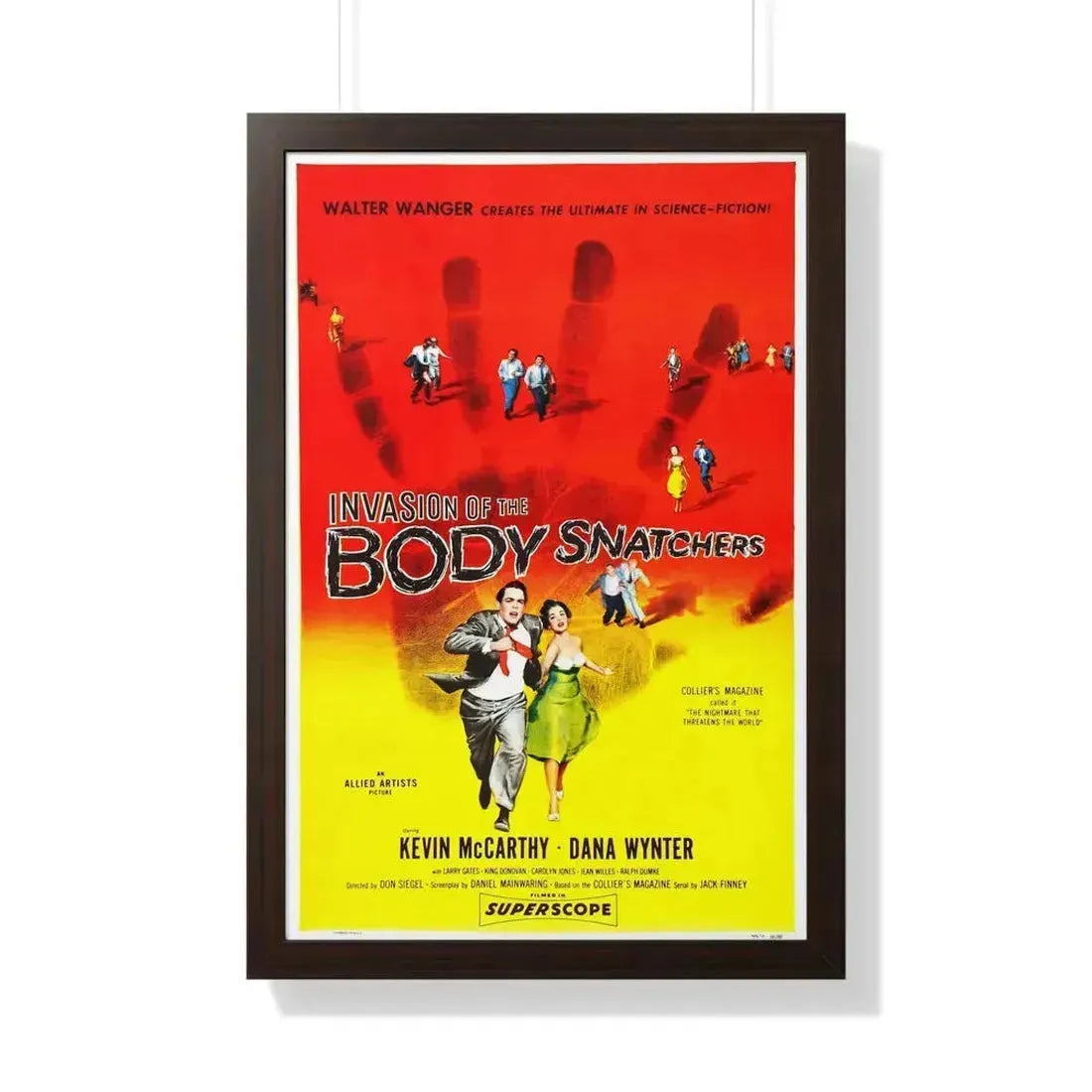 INVASION OF THE BODY SNATCHERS 1956 - Framed Movie Poster 20" x 30" Walnut - The Sticker Space