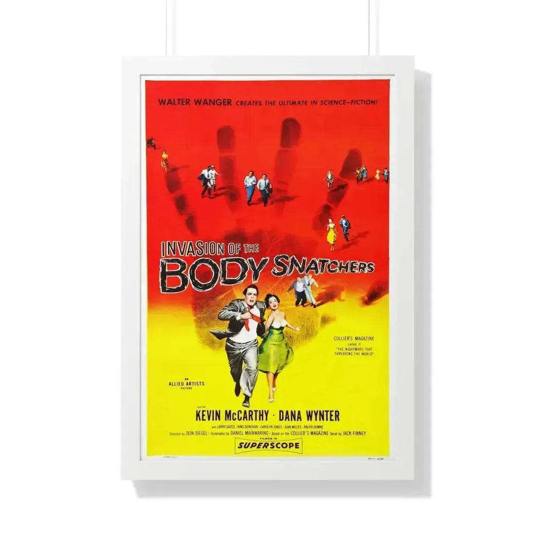 INVASION OF THE BODY SNATCHERS 1956 - Framed Movie Poster 20" x 30" White - The Sticker Space