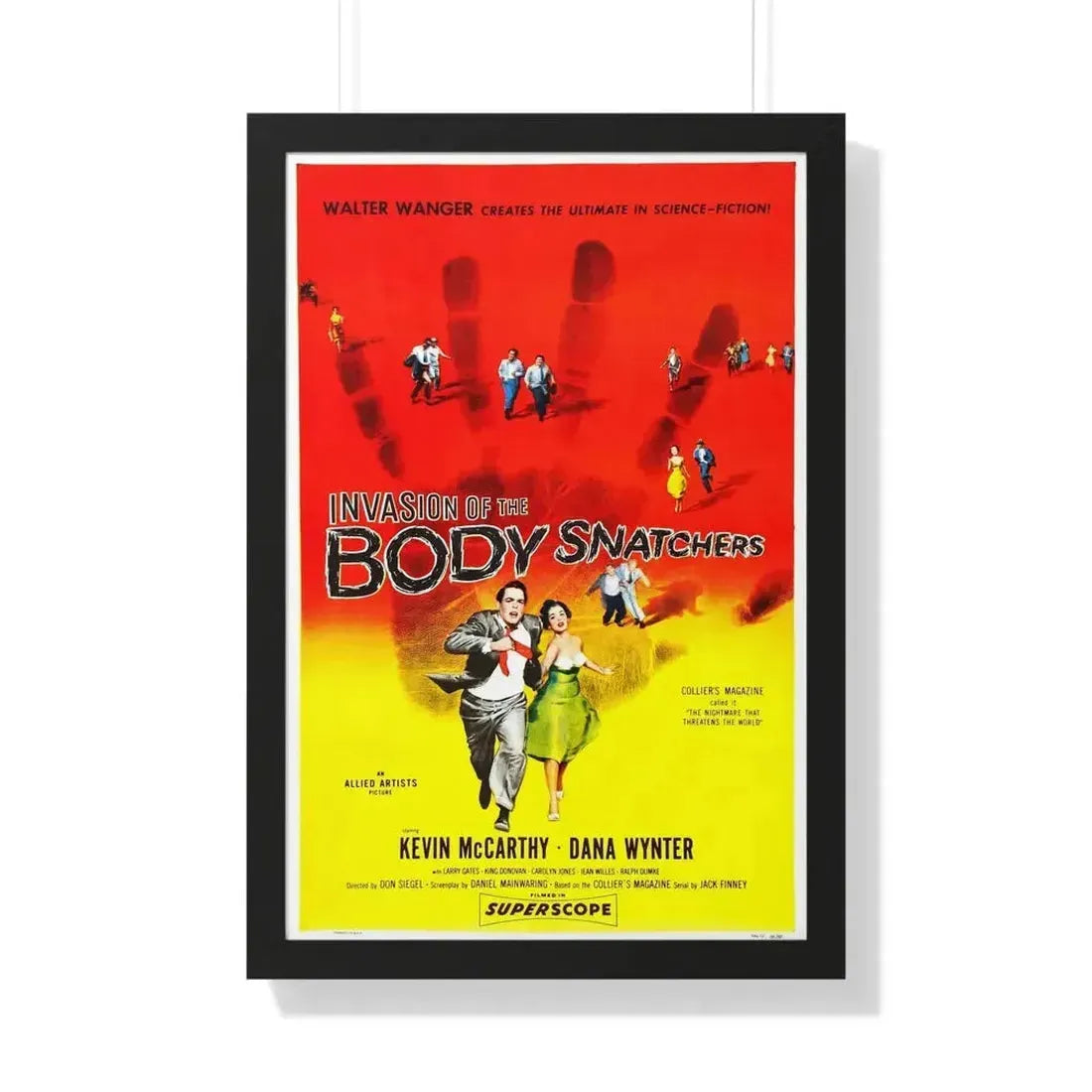 INVASION OF THE BODY SNATCHERS 1956 - Framed Movie Poster - The Sticker Space