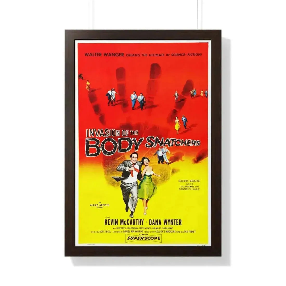 INVASION OF THE BODY SNATCHERS 1956 - Framed Movie Poster - The Sticker Space