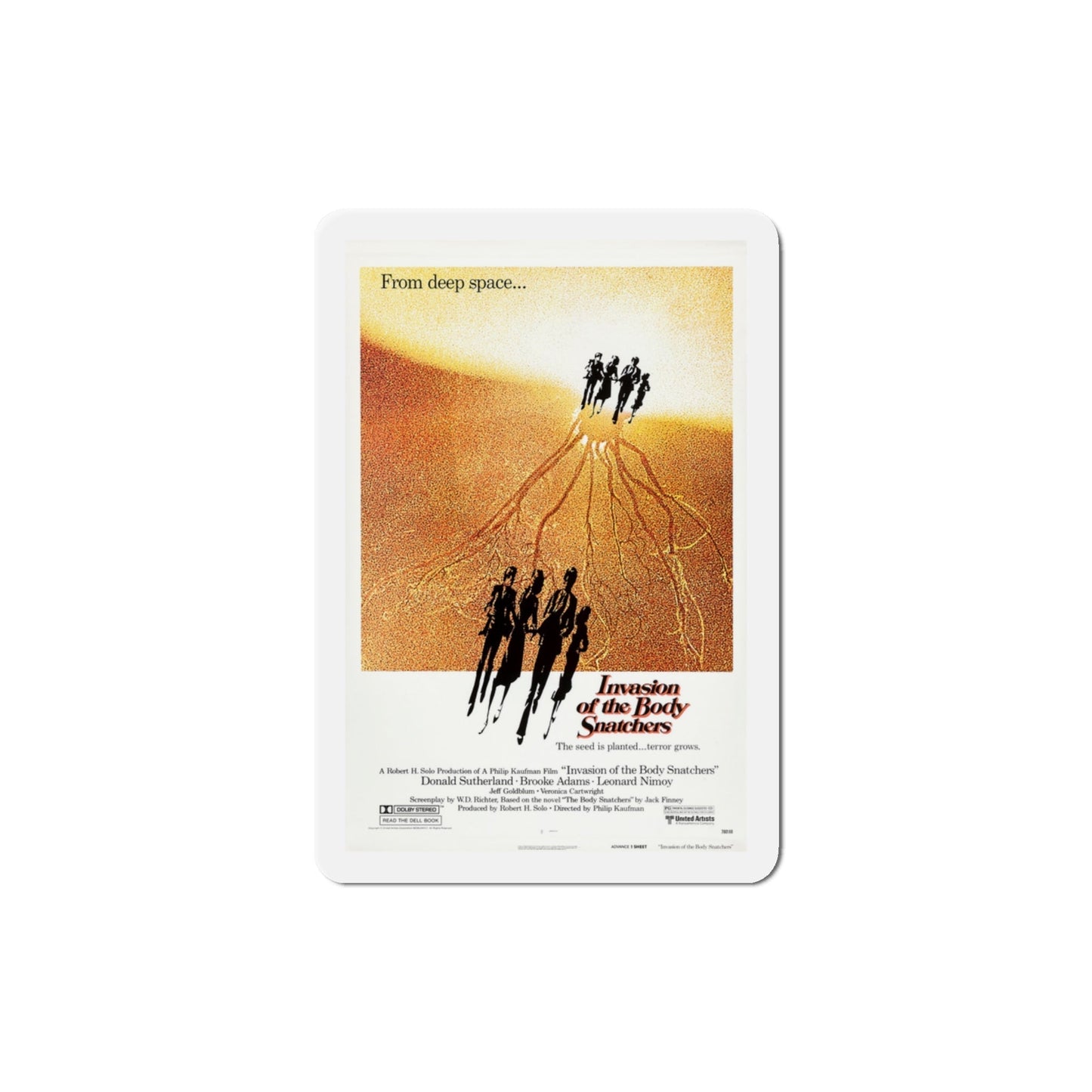 Invasion of the Body Snatchers 1978 Movie Poster Die-Cut Magnet-3 Inch-The Sticker Space