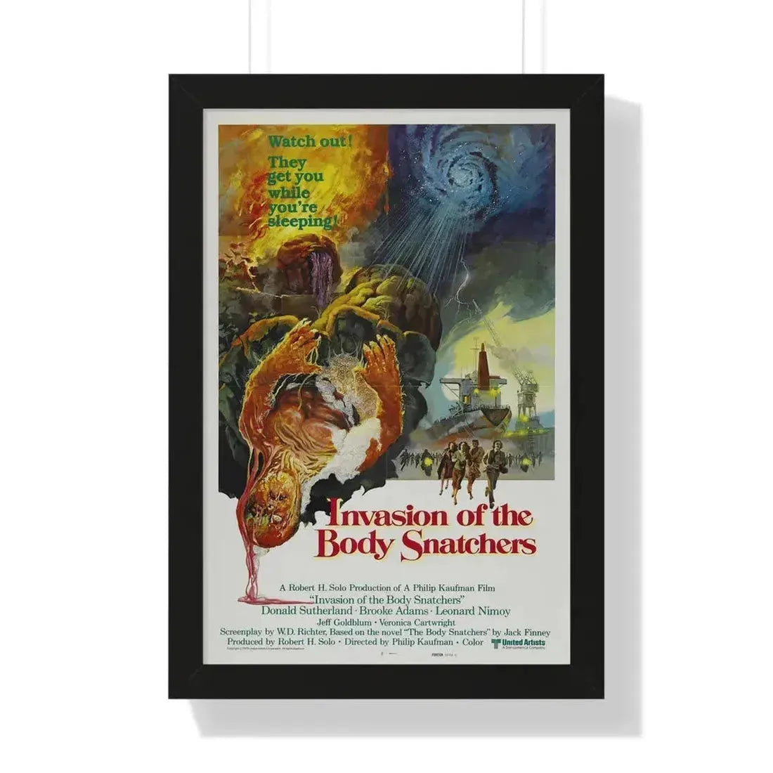 INVASION OF THE BODY SNATCHERS (2) 1978 - Framed Movie Poster 16″ x 24″ Black - The Sticker Space