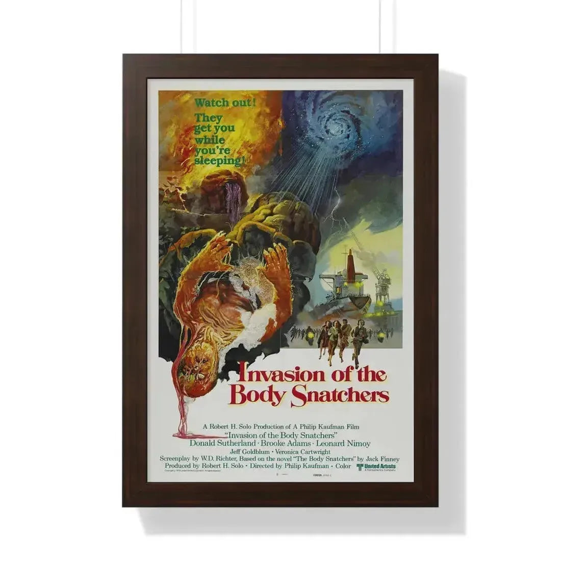 INVASION OF THE BODY SNATCHERS (2) 1978 - Framed Movie Poster 16″ x 24″ Walnut - The Sticker Space