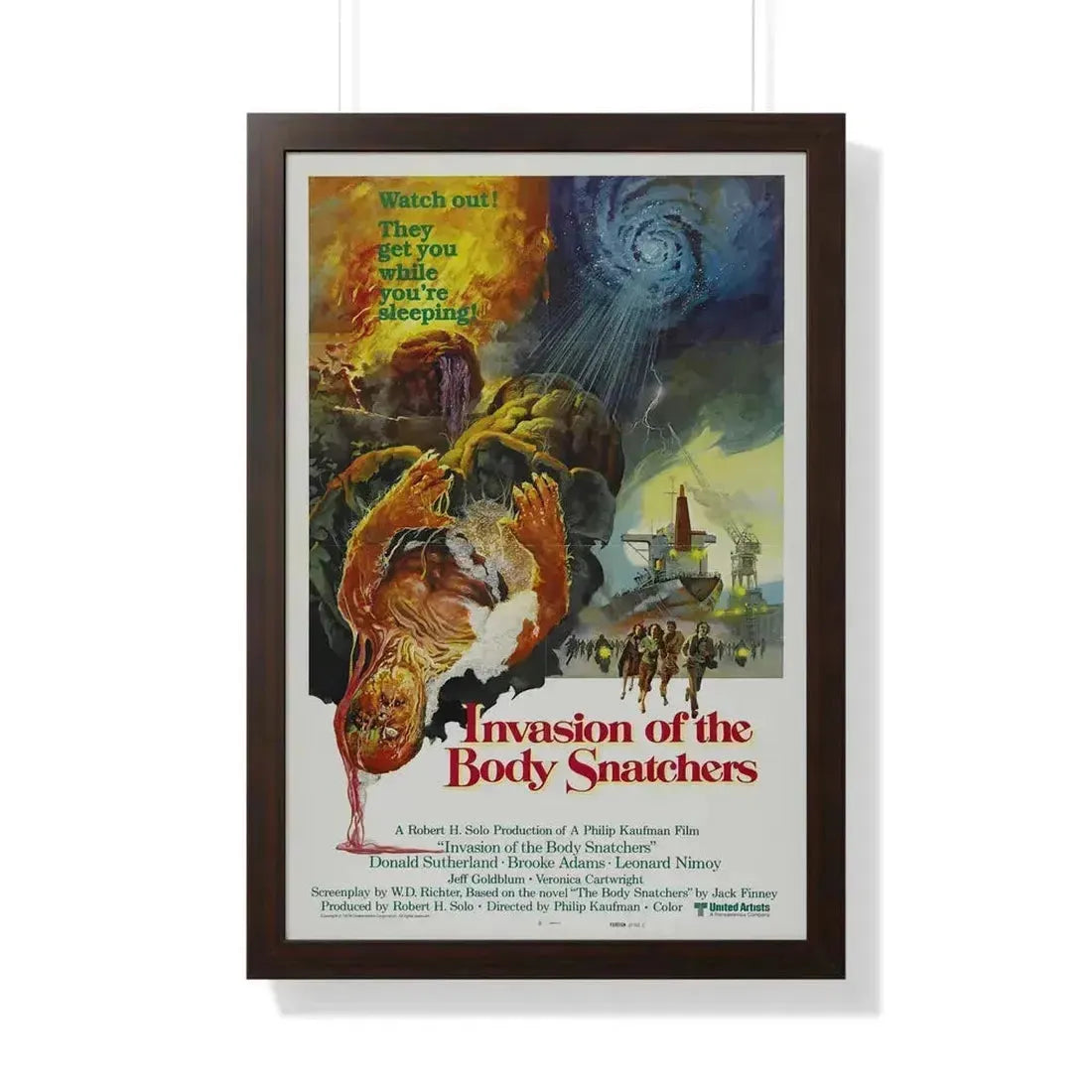 INVASION OF THE BODY SNATCHERS (2) 1978 - Framed Movie Poster 20" x 30" Walnut - The Sticker Space