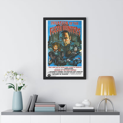 INVASION OF THE FLESH HUNTERS 1980 - Framed Movie Poster-The Sticker Space