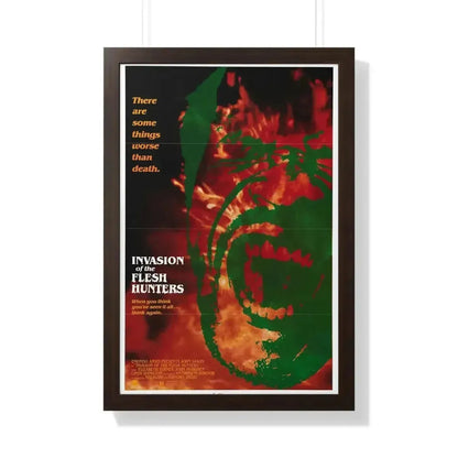 INVASION OF THE FLESH HUNTERS (2) 1980 - Framed Movie Poster - The Sticker Space