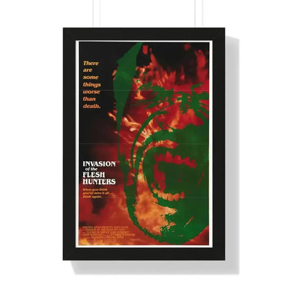 INVASION OF THE FLESH HUNTERS (2) 1980 - Framed Movie Poster - The Sticker Space