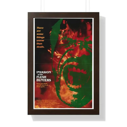 INVASION OF THE FLESH HUNTERS (2) 1980 - Framed Movie Poster - The Sticker Space