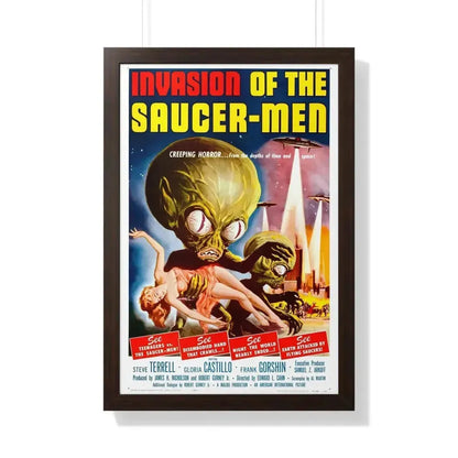 INVASION OF THE SAUCER-MEN 1957 - Framed Movie Poster - The Sticker Space