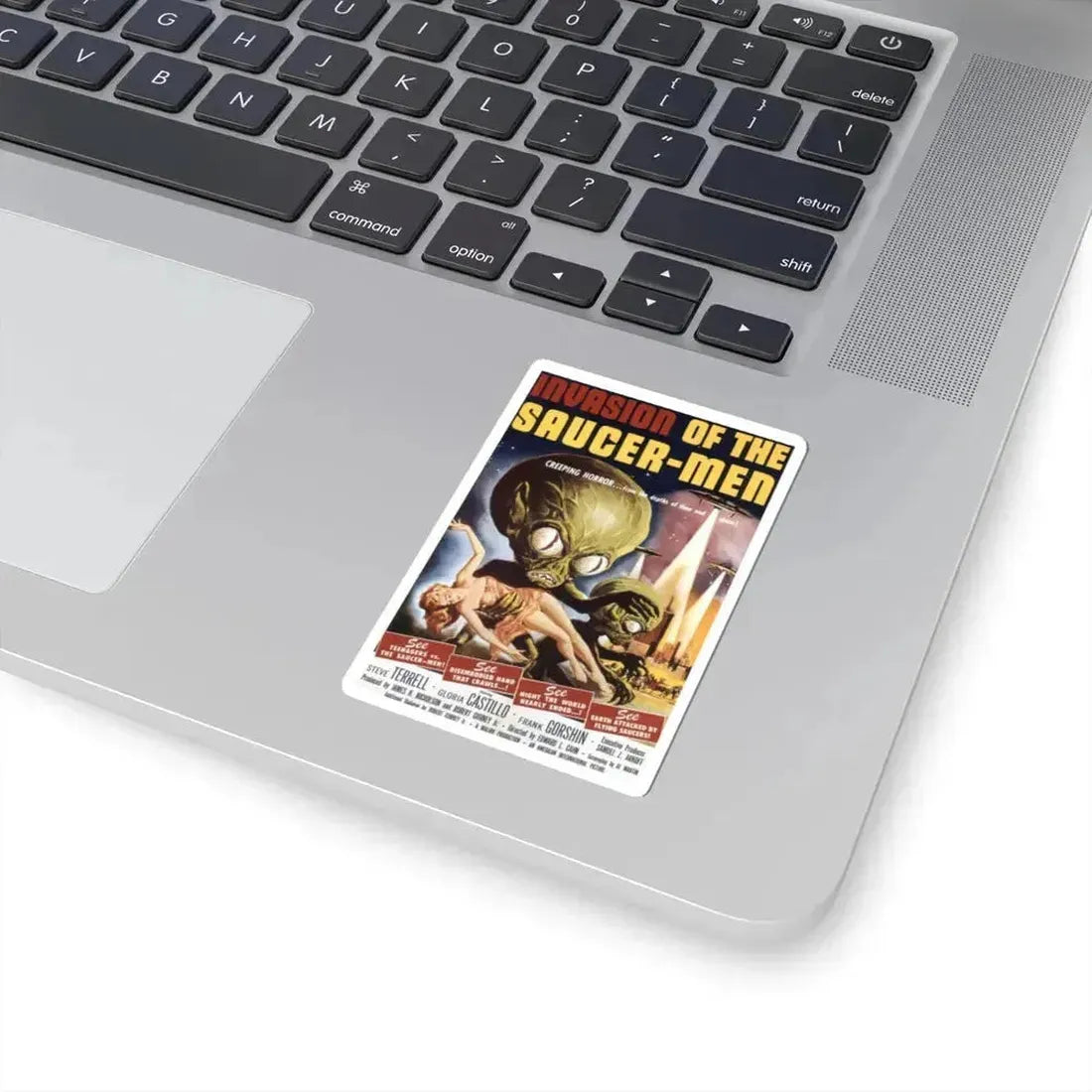 Invasion of the Saucer Men 1957 Movie Poster - STICKER Vinyl Kiss-Cut Decal - The Sticker Space