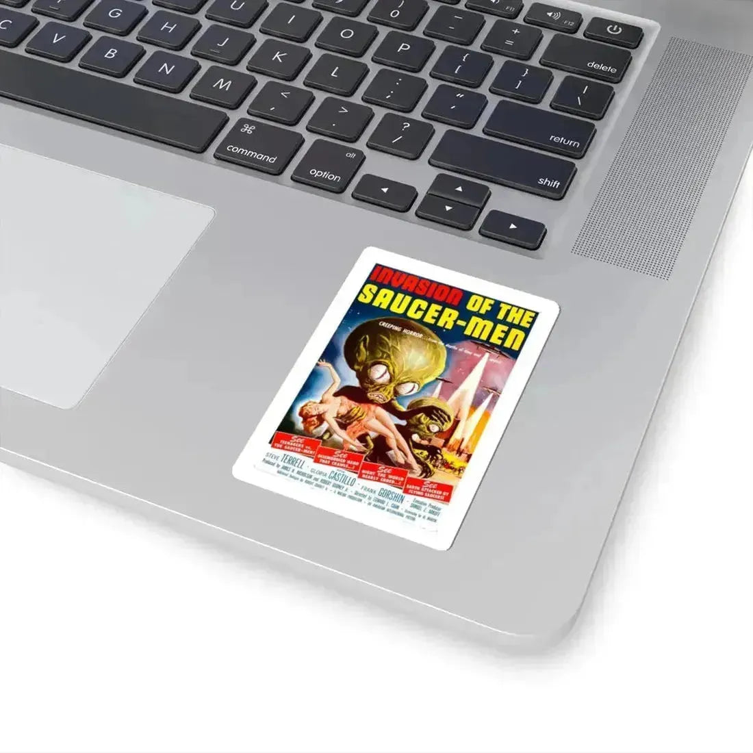 INVASION OF THE SAUCER-MEN 1957 Movie Poster - STICKER Vinyl Kiss-Cut Decal - The Sticker Space