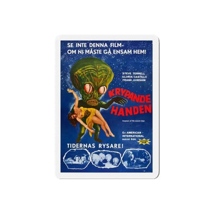 INVASION OF THE SAUCER-MEN (SWEDISH) 1957 Movie Poster - Refrigerator Magnet 5 Inch Die-Cut - The Sticker Space