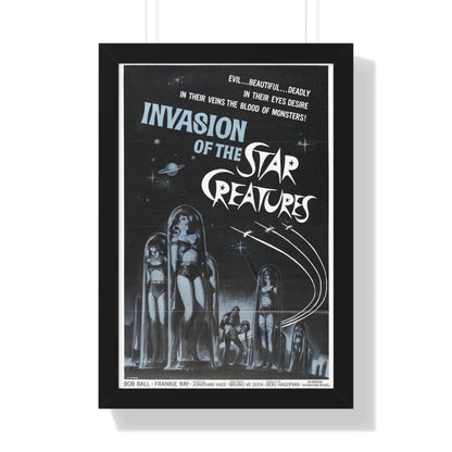 INVASION OF THE STAR CREATURES 1962 - Framed Movie Poster-16″ x 24″-The Sticker Space