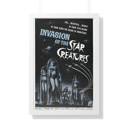 INVASION OF THE STAR CREATURES 1962 - Framed Movie Poster - The Sticker Space