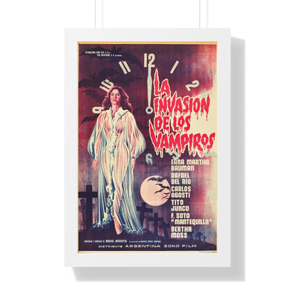 INVASION OF THE VAMPIRES 1963 - Framed Movie Poster-16″ x 24″-The Sticker Space