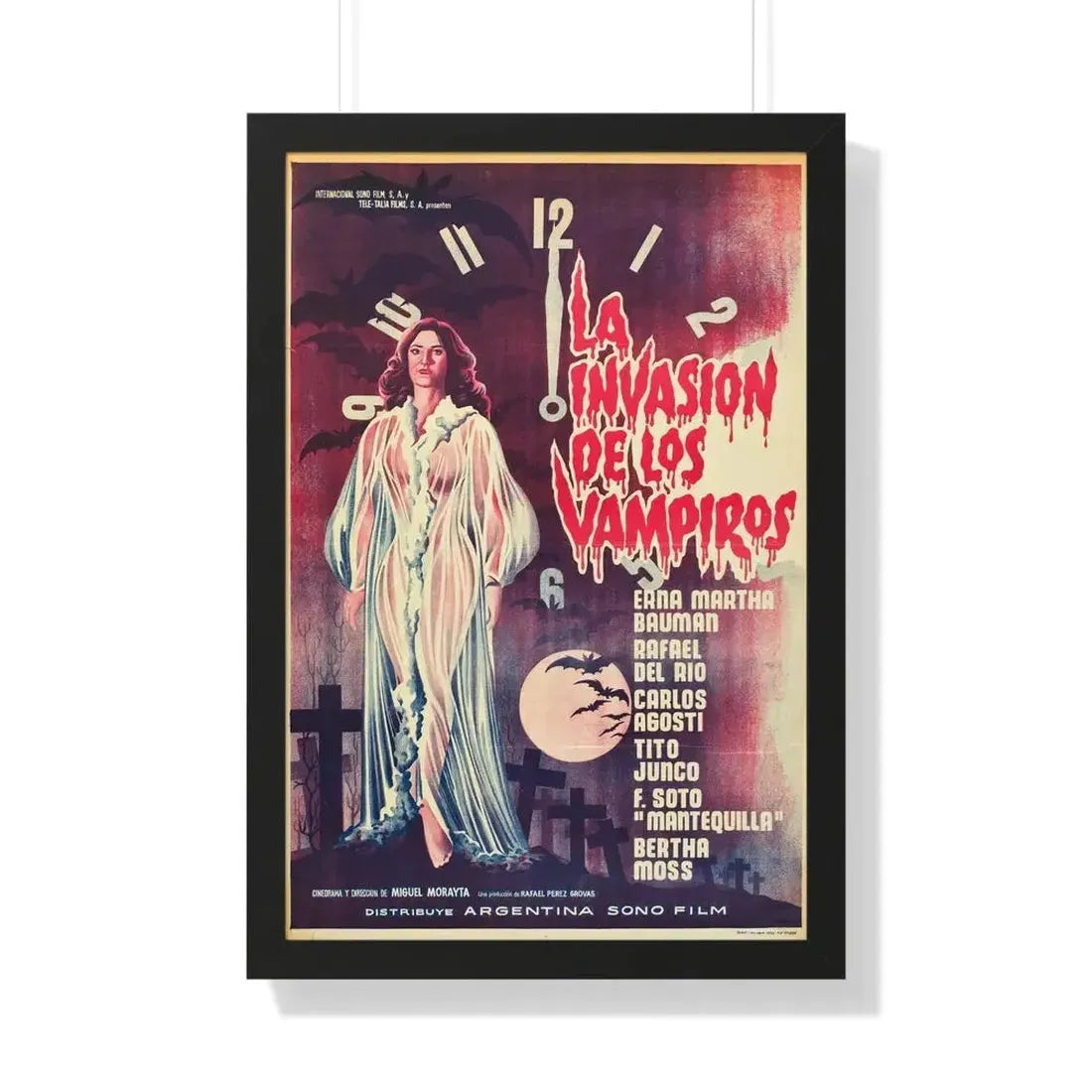INVASION OF THE VAMPIRES 1963 - Framed Movie Poster - The Sticker Space