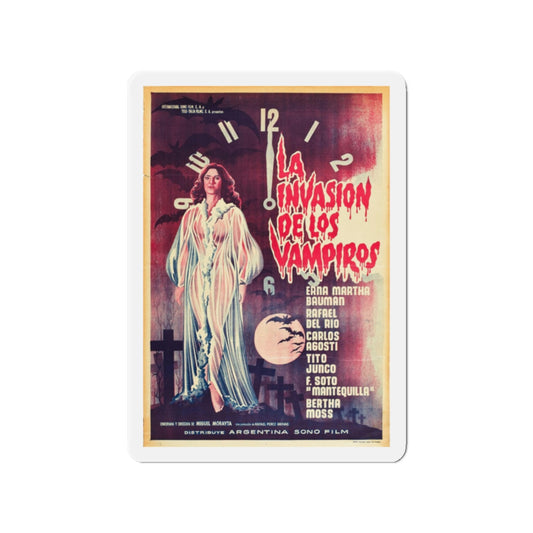 INVASION OF THE VAMPIRES 1963 Movie Poster - Refrigerator Magnet-2" x 2"-The Sticker Space