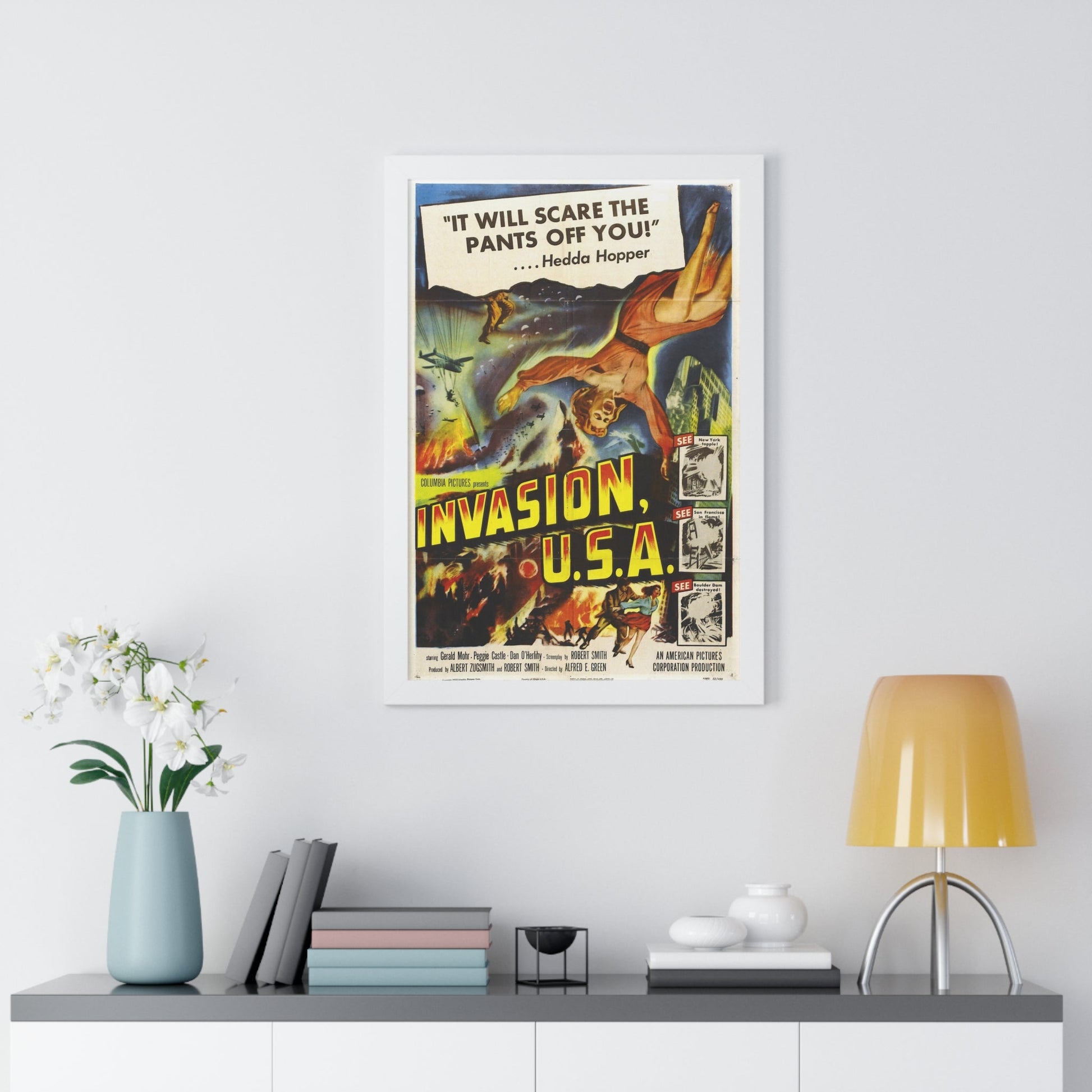 INVASION U.S.A 1952 - Framed Movie Poster-The Sticker Space