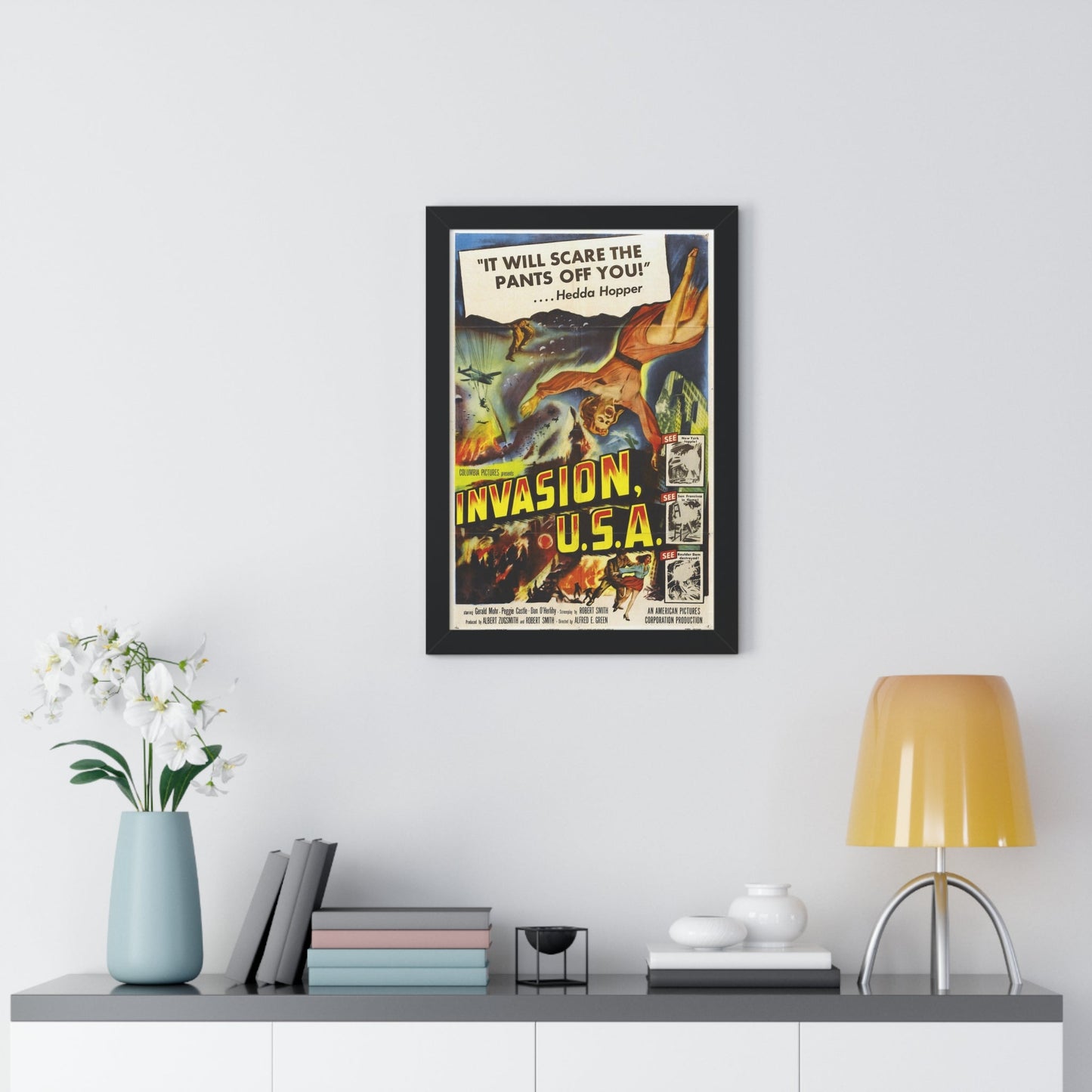 INVASION U.S.A 1952 - Framed Movie Poster-The Sticker Space