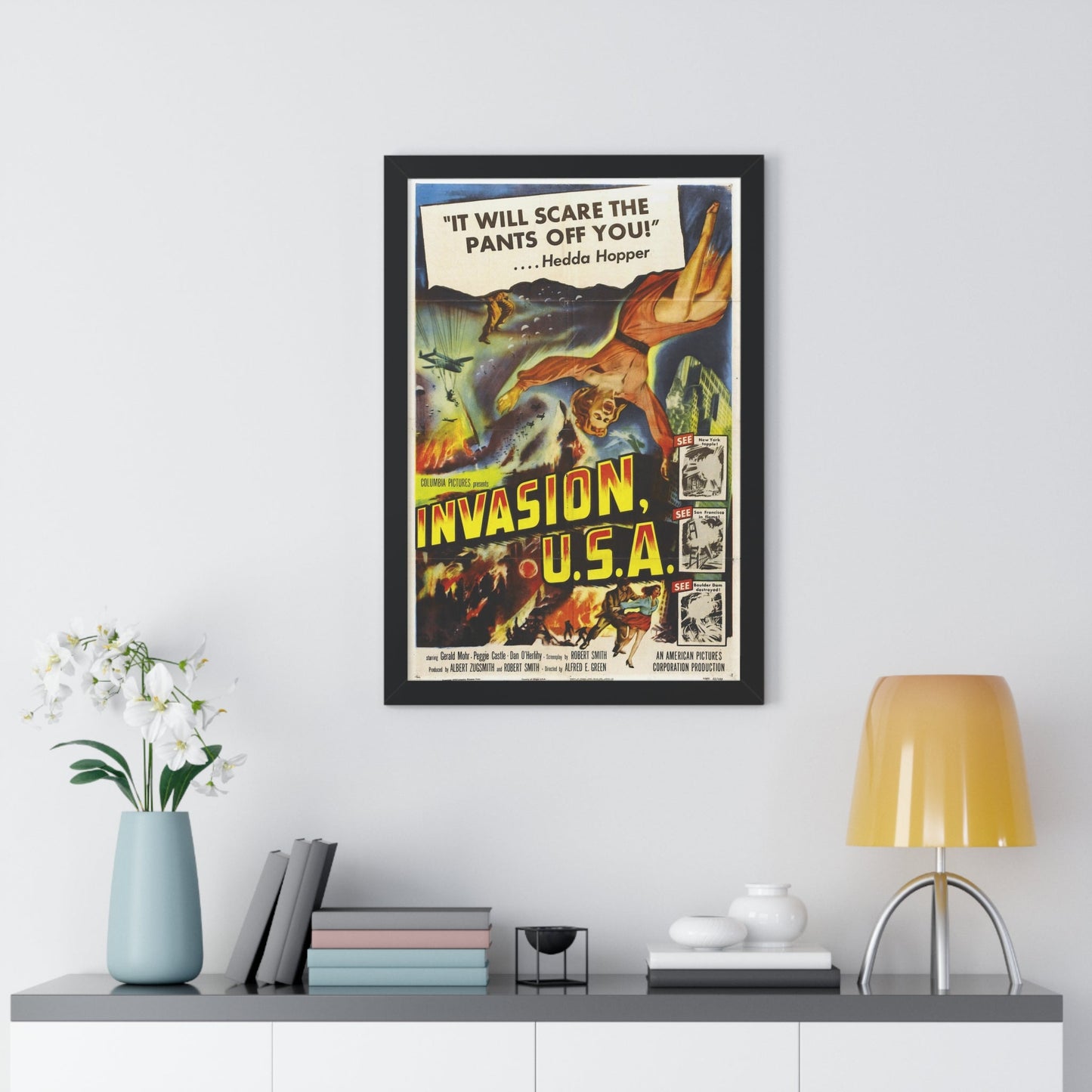 INVASION U.S.A 1952 - Framed Movie Poster-The Sticker Space