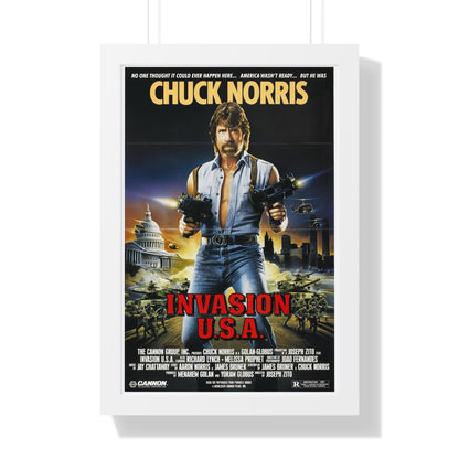 INVASION U.S.A 1985 - Framed Movie Poster-16″ x 24″-The Sticker Space