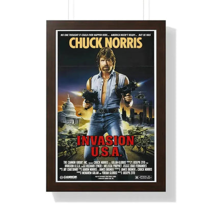 INVASION U.S.A 1985 - Framed Movie Poster - The Sticker Space
