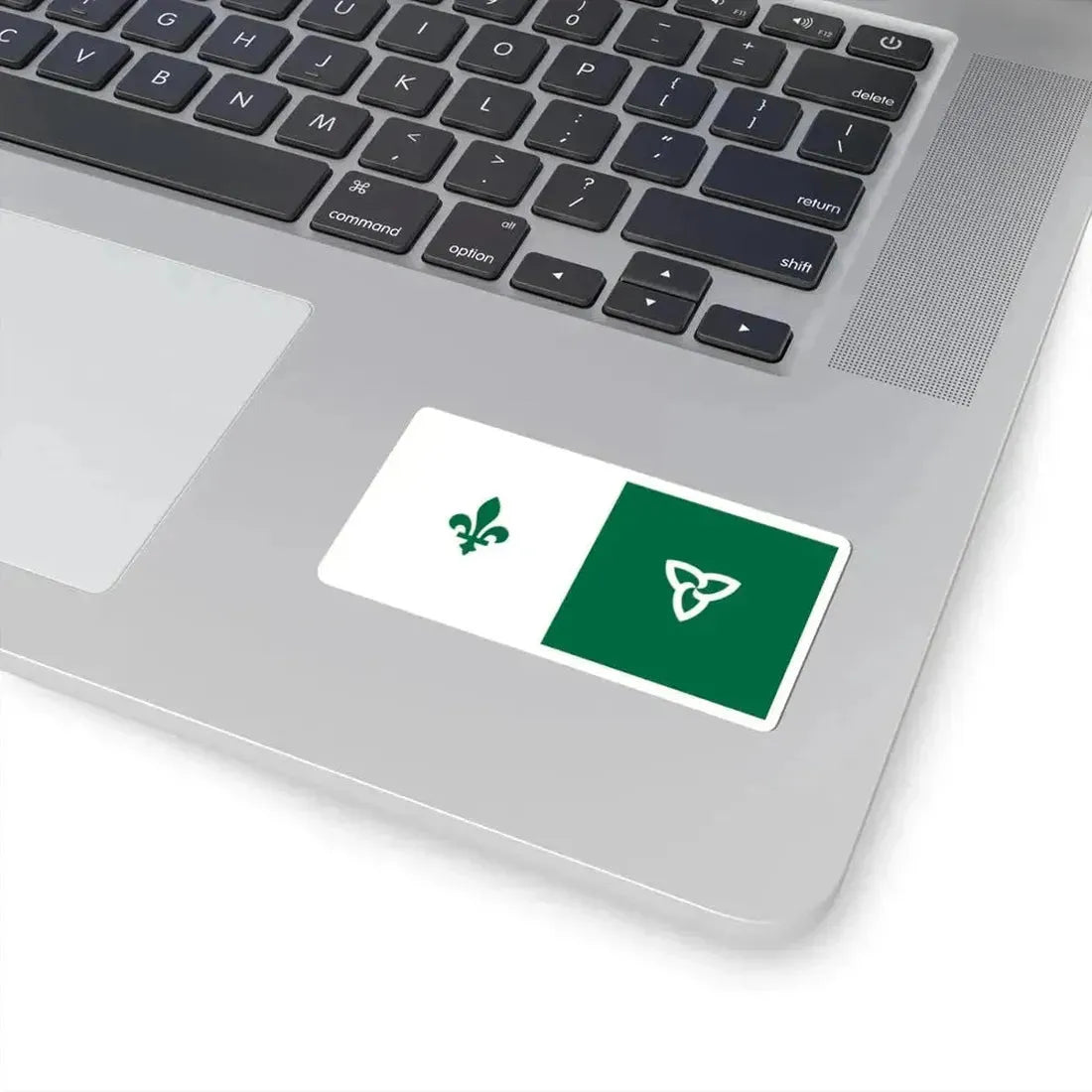 Inverted Franco-Ontarian flag (Canada) STICKER Vinyl Kiss-Cut Decal - The Sticker Space