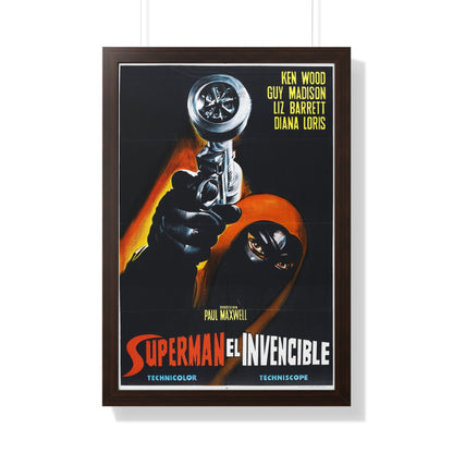 INVINCIBLE SUPERMAN (SUPERARGO) 1968 - Framed Movie Poster-20" x 30"-The Sticker Space