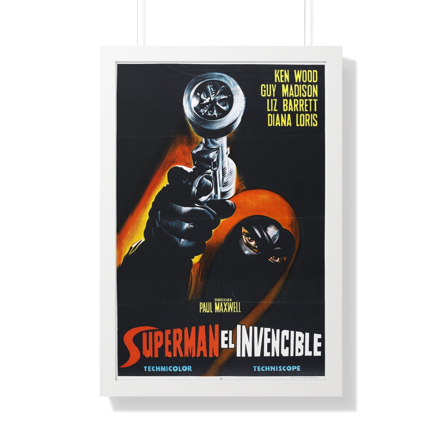 INVINCIBLE SUPERMAN (SUPERARGO) 1968 - Framed Movie Poster-20" x 30"-The Sticker Space