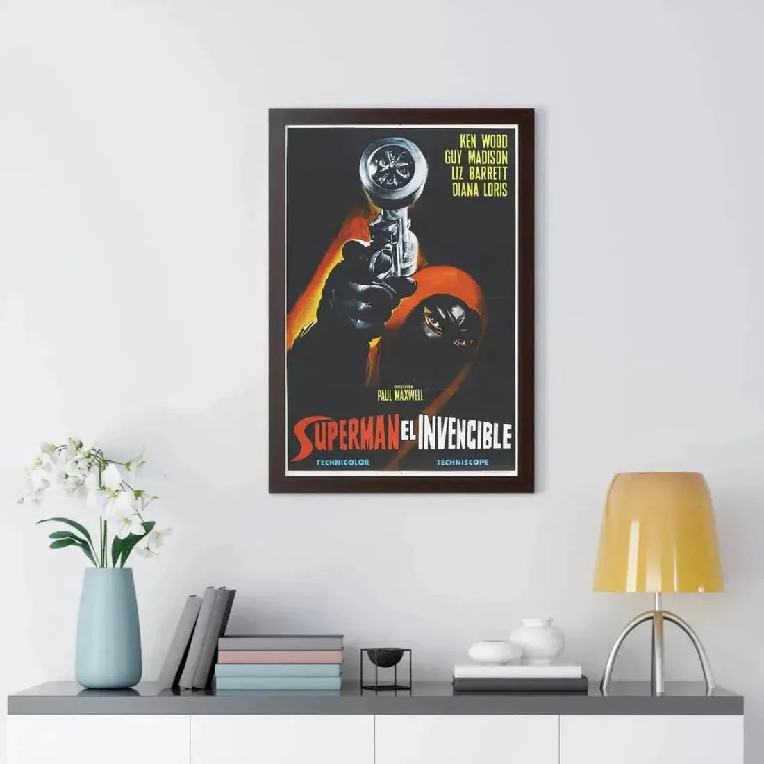 INVINCIBLE SUPERMAN (SUPERARGO) 1968 - Framed Movie Poster - The Sticker Space