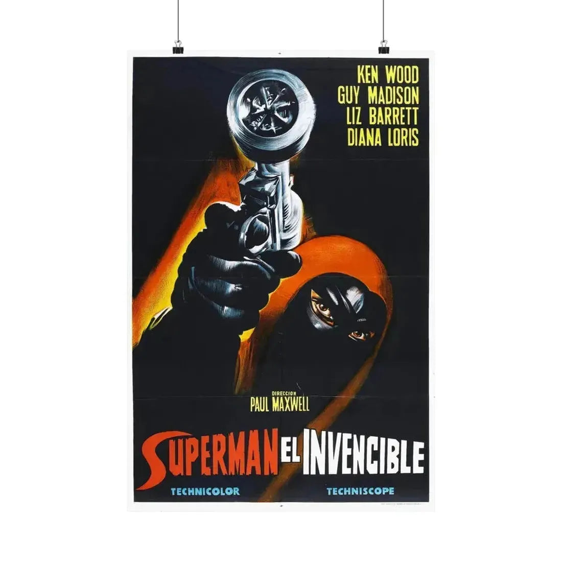 INVINCIBLE SUPERMAN (SUPERARGO) 1968 - Paper Movie Poster 20″ x 30″ Matte - The Sticker Space
