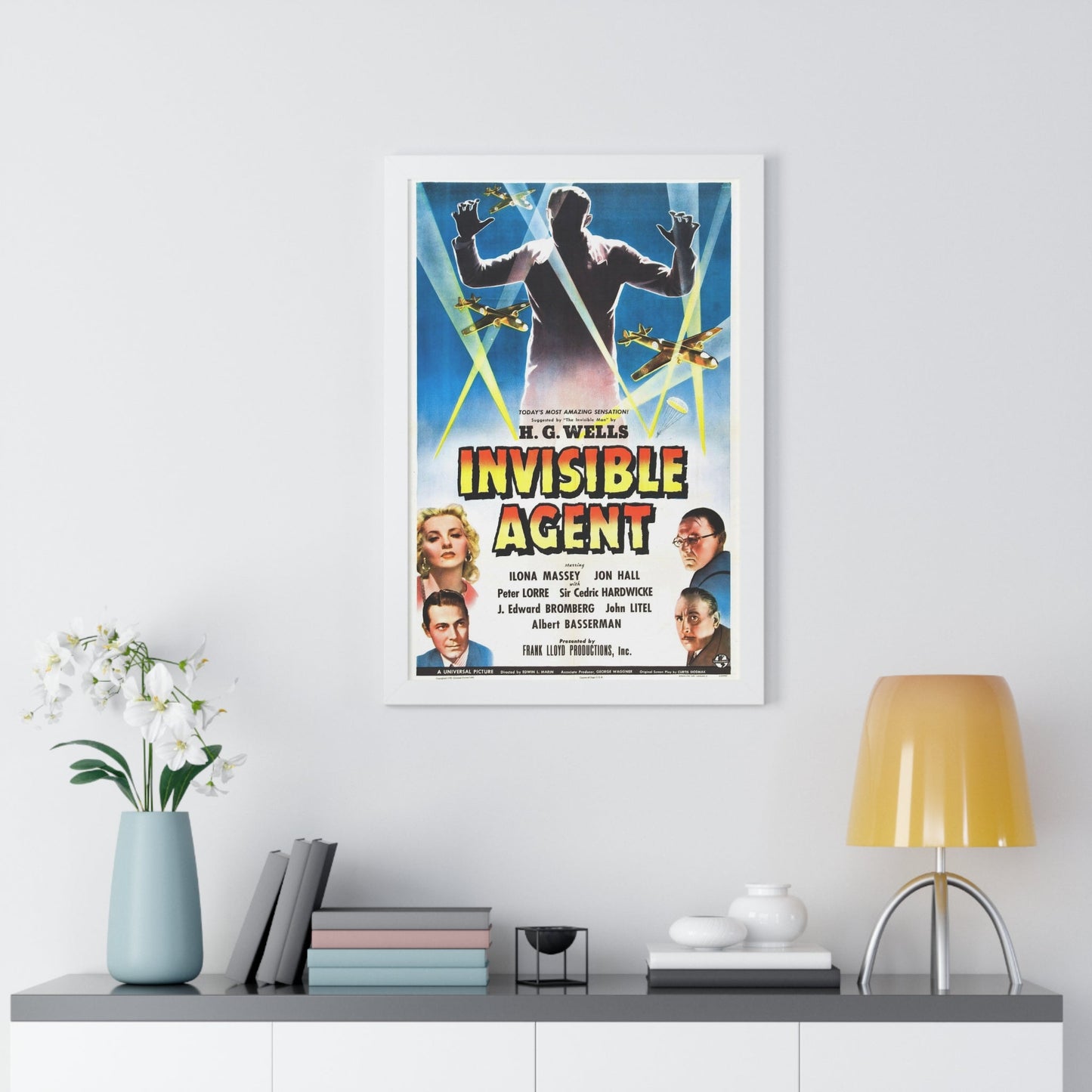 INVISIBLE AGENT 1942 - Framed Movie Poster-The Sticker Space